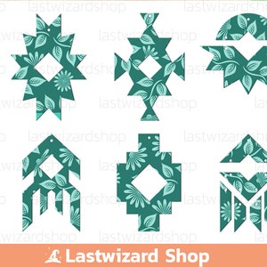 Boho woestijn oorbellen Svg, Boho oorbellen Svg, Egypte geometrische kunstleer oorbel sjabloon, Png, snijden-bestanden voor Cricut, silhouet