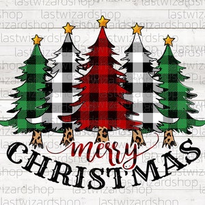 Red Buffalo Plaid Christmas Trees Png, White Buffalo Plaid Png, Merry Christmas, Christmas Shirt, Sublimation Design, Pine Tree  Png Clipart