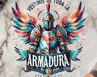 Armadura De Dios Png, Diseños De Camisas Cristianas Sublimation Design, Efesios 6:11, Christian Gift, Bible Verse, Regalo Para Papa
