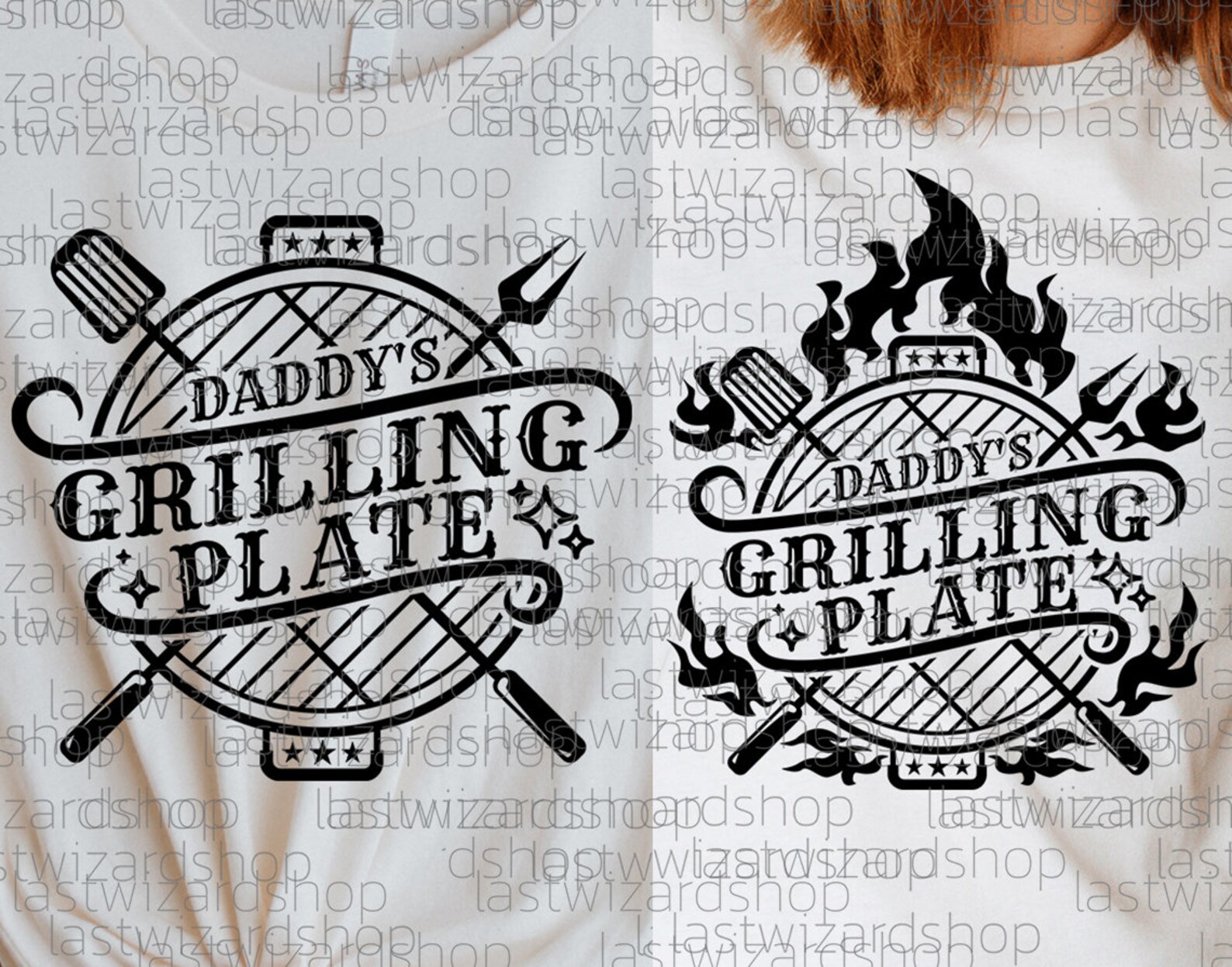 Daddy's Grilling Plate Svg Father's Day Svg BBQ Svg Etsy