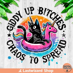 Einhorn Katze - Einhorn lustig : Lustige lustige Clipart (digitaler Download)