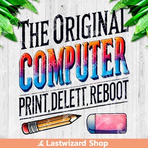 The Original Computer PNG: Funny Teacher Clipart (Digital Download)