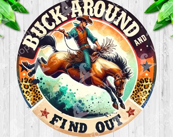Vintage bucking bronco png, retro western cowboy sublimatie ontwerp, wilde westen rodeo shirt grafisch, landelijke esthetische digitale kunst