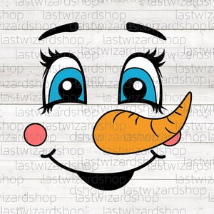 Snowman Face Svg Png, Snowman Face Cut, Snowman Face Svg Cricut, Snowman Faces Svg Files, Xmas Png, Dxf Shirt Cut Files - Cricut, Silhouette