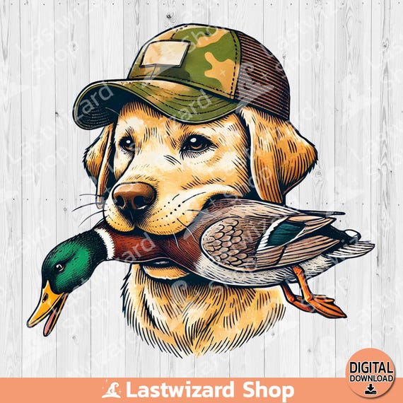 Yellow Lab Duck Hunting Hat
