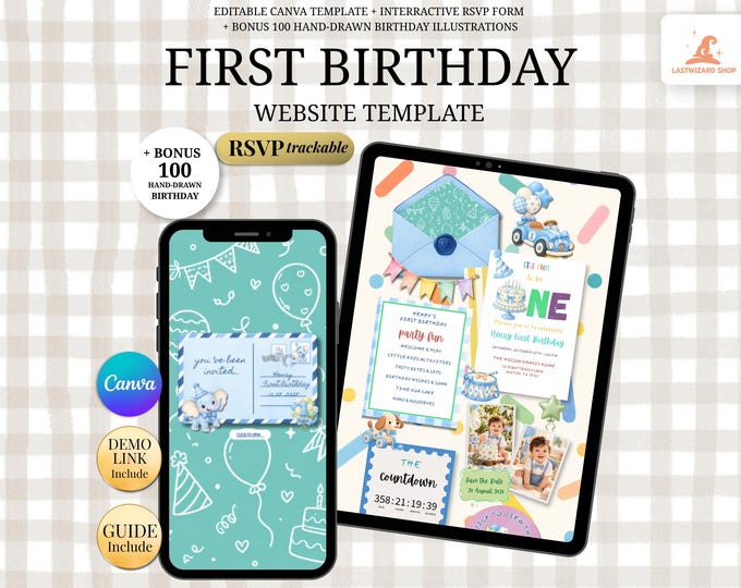 Kids Birthday Website