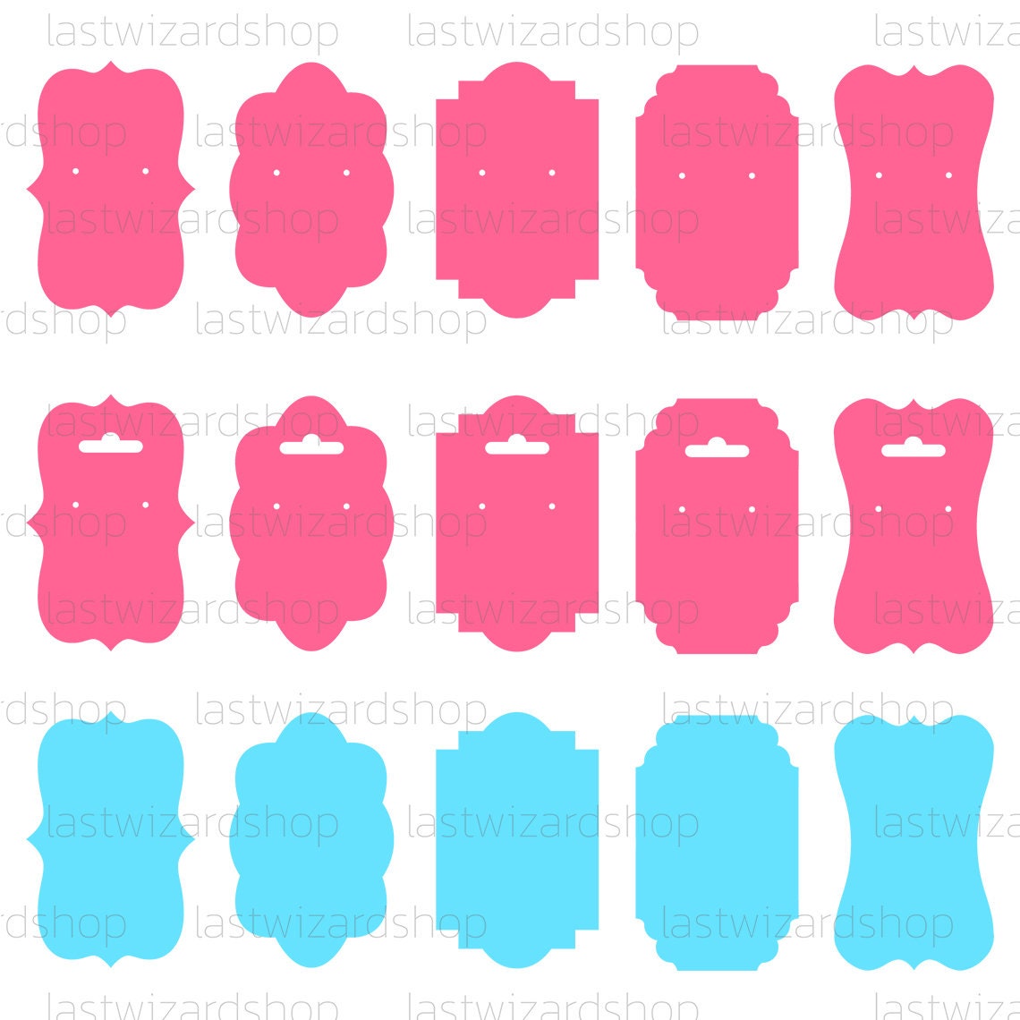 Earring Display Card Svg Earring Display Template Earring Etsy