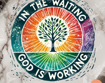 Christian Sublimation Design: Watercolor Faith Png (Digital Download)