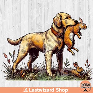 Rabbit Hunting PNG, Hunting Dog Sublimation Design, Watercolor Hunting Husband Clipart, Hunting Bunny PNG, Hunting Season, Digital Download