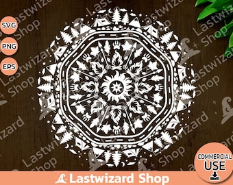 Mandala Travel Svg, Camping Svg, Camper Svg, Tent Svg, Adventure, Road, Forest,  Camp fire, Png, Cricut, Gift for Men, Dad, Nature Lover