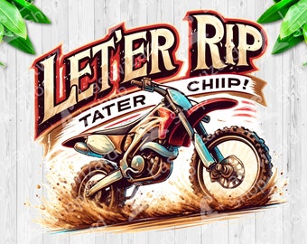 Download digitale di maglietta da ragazzo Dirtbike, grafica per sublimazione di motocross vintage in formato PNG, gare di enduro estreme, grafica per motociclisti supercross