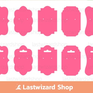 Earring Display Card Svg, Earring Display Template, Earring Holder Svg, Earring Display Vector, Dxf, Png, Cut Files For Cricut, Silhouette