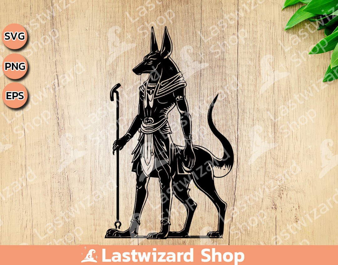 Anubis Egyptian God of Death Svg, Egypt God Svg, Tomb Svg, Afterlife ...