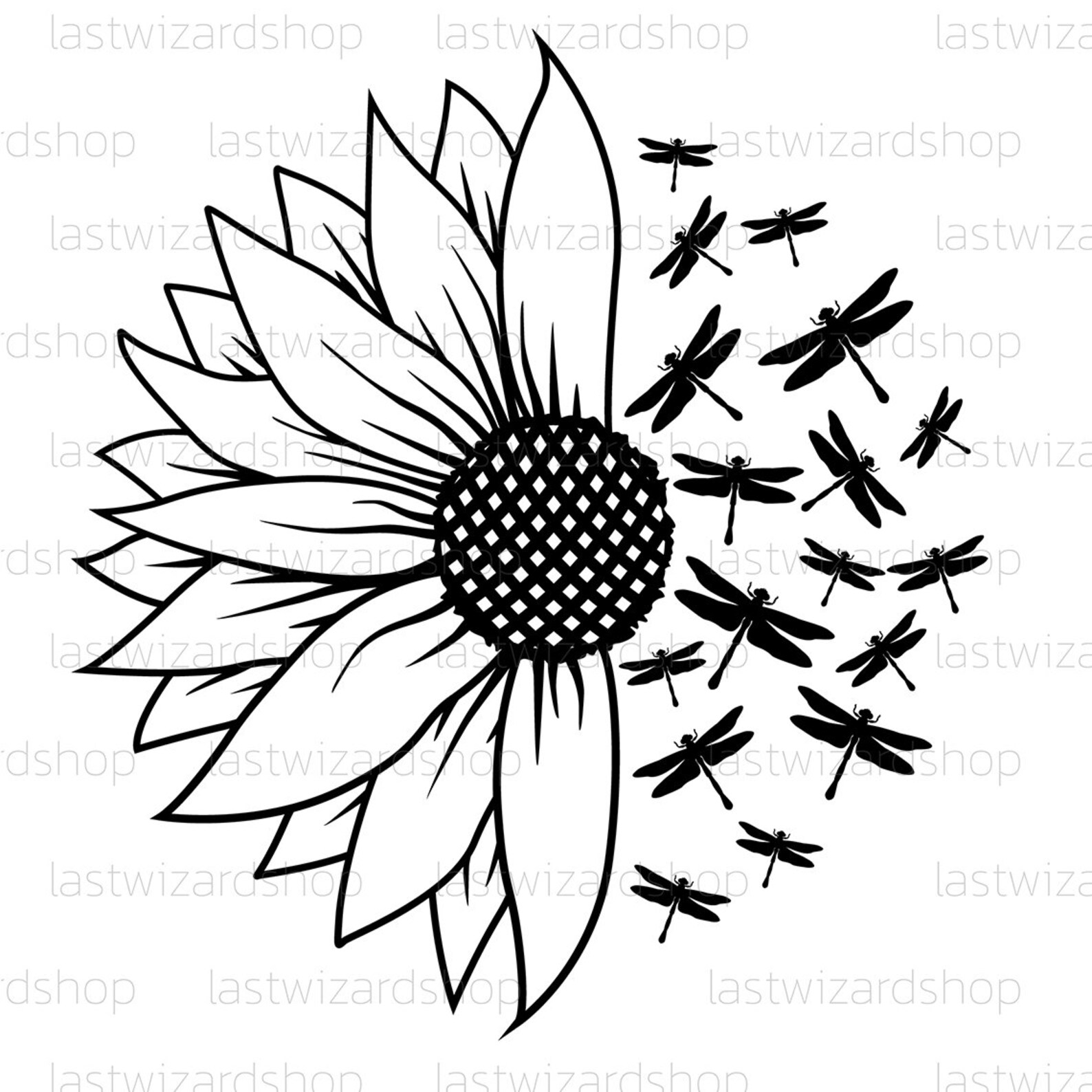 Free Free 201 Half Sunflower Mandala Svg SVG PNG EPS DXF File