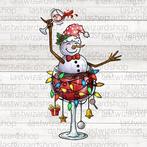 Snowgirl Wine Glass With Light Bulbs Png, Snowman Wine Tipsy, Christmas Wine Glasses Png Sublimation Design, Wine Glass Christmas Decoration