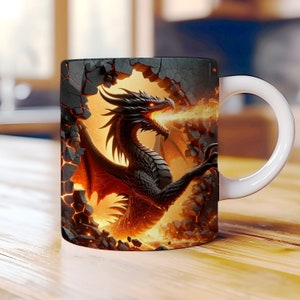 Dragon Mug - Etsy