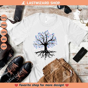 Male Breast Cancer Tree Svg, Cancer Awareness Svg, Blue Pink Ribbon Svg ...