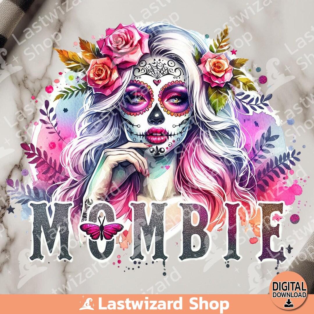 Mombie PNG, Mombie Girl Sublimation Design, Sarcasm Mama, Watercolor ...