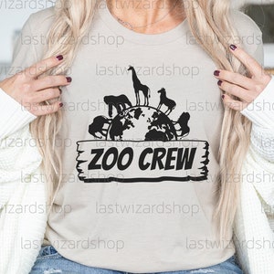 Cute jungle animal sublimation design for teacher squad appreciation gifts and student group apparel.