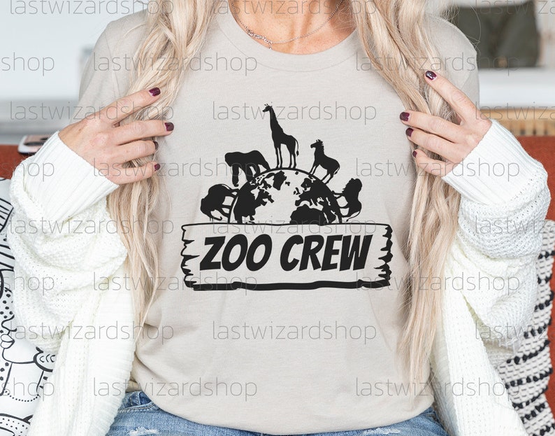 Cute jungle animal sublimation design for teacher squad appreciation gifts and student group apparel.
