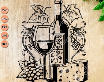 Wine And Cheese Svg, Red Wine Tasting Png, Sassy Wine Svg, Wine Decoration Svg, Friend Wine Svg, Vinyl Cutter Cricut, Wine Lovers Gift Svg