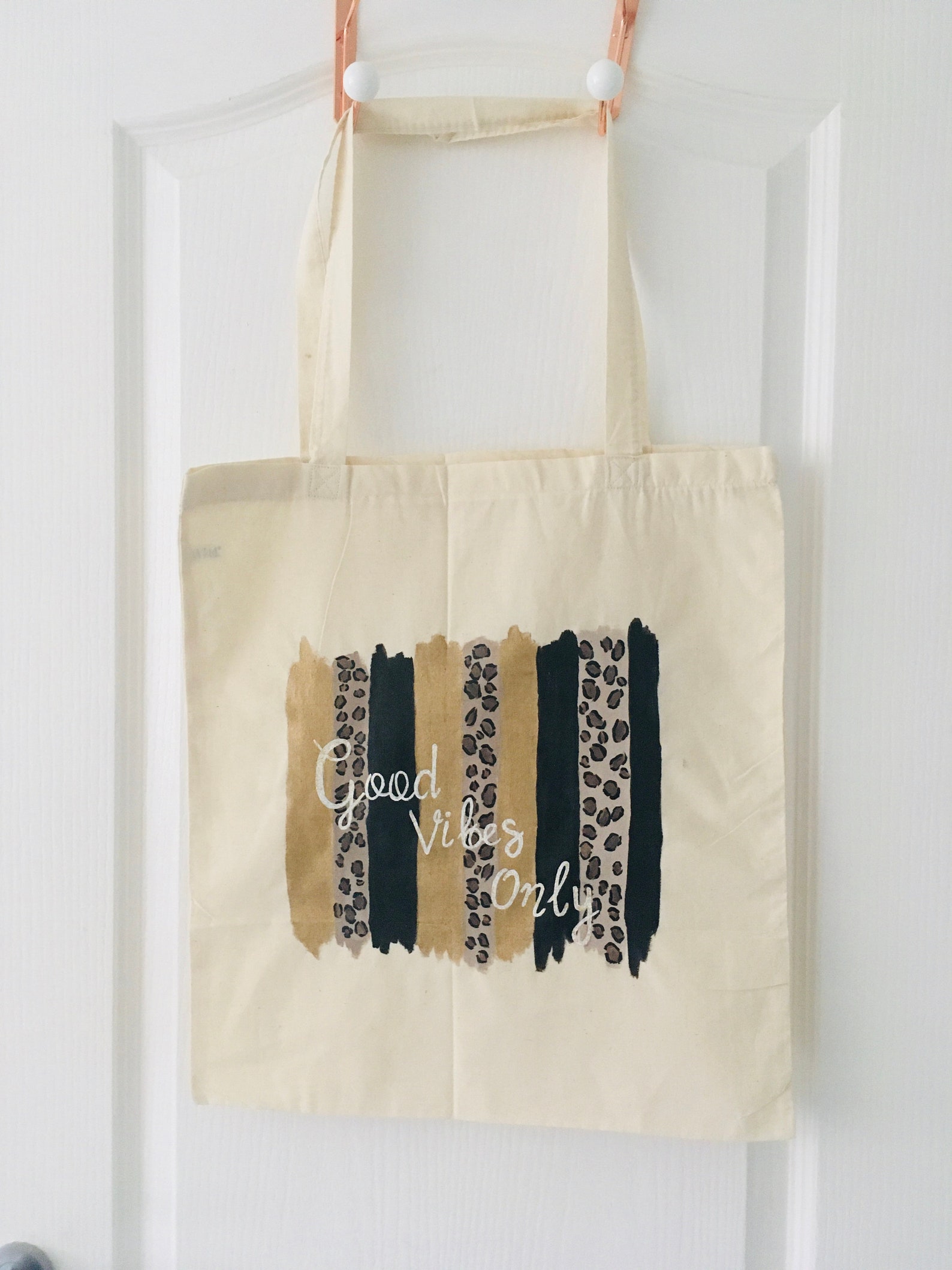 Linen Tote bagHand paintedEco bag Etsy