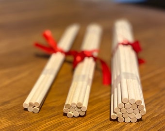 Packs of 10,20 30cm birch wooden dowels- 6mm.  Dowel for macrame. Wooden sticks for craft. Wood supplies, craft supplies, diy crafts