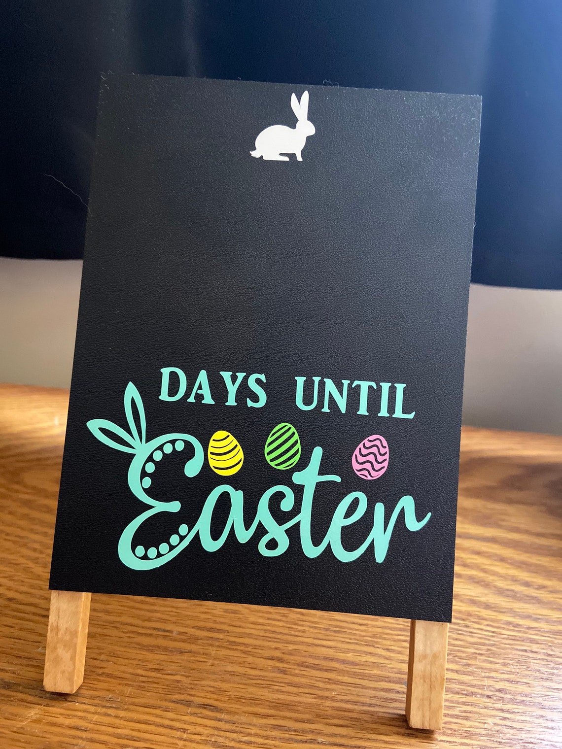 Days Until Easter chalkboard sign Etsy