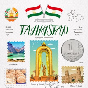 Carte postale WT World Travel Tadjikistan