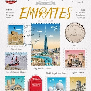 Carte postale Émirats arabes unis WT World Travel