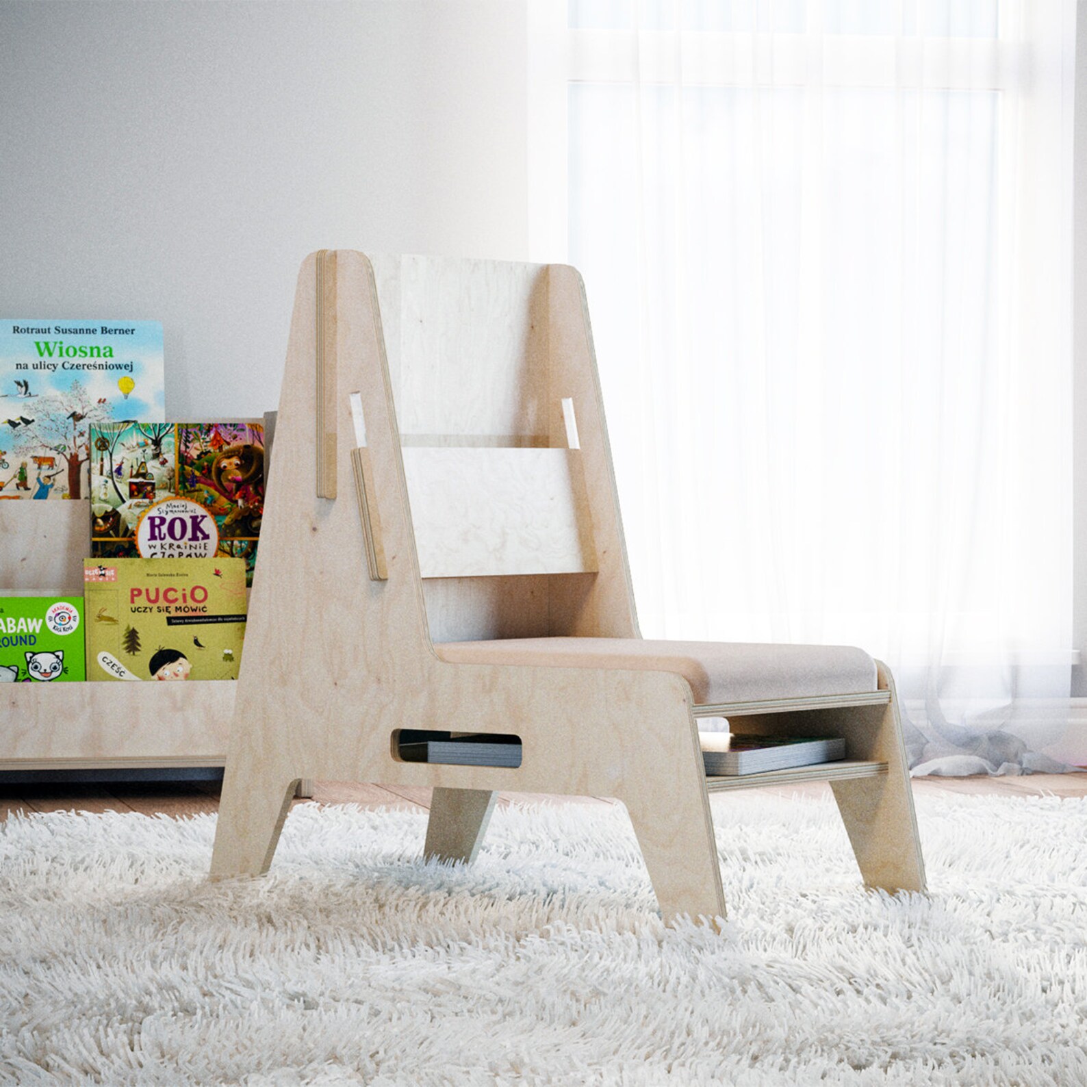 Bookchair Reading Seat Chair for Toddler Children's Etsy UK