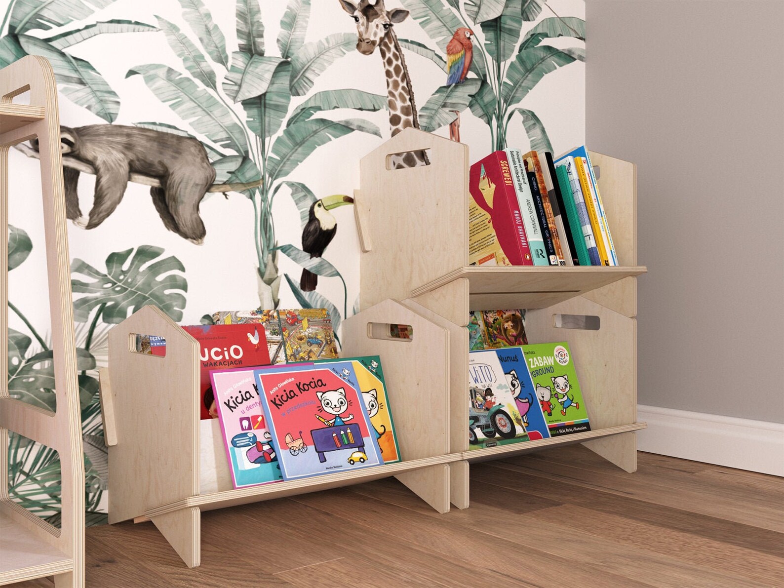 Montessori bookshelf kid bookshelf toddler book shelf Etsy