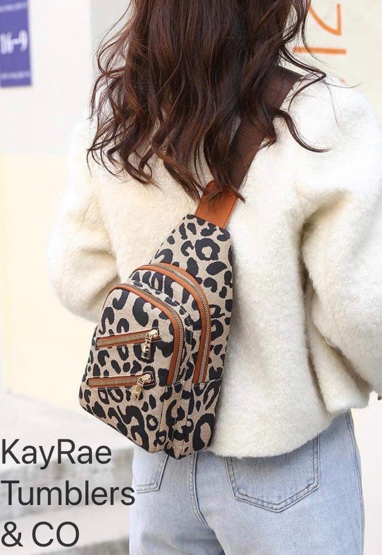 Leopard Print Sling Etsy