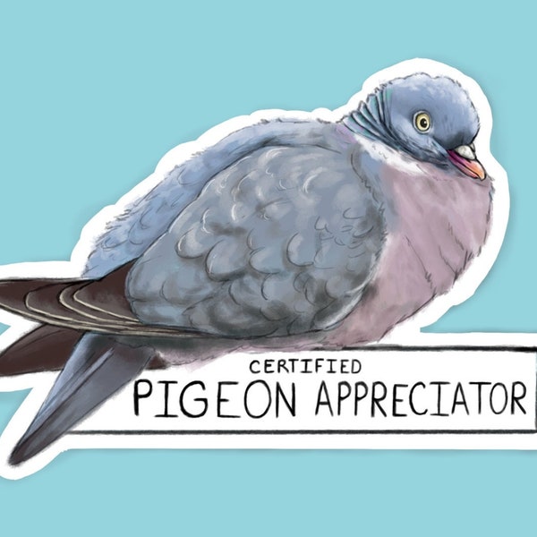 Pigeon Appreciator Sticker - Bird Sticker - Natuurstickers - Planner, Bullet Journal Stickers