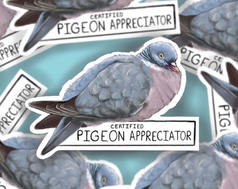 Pigeon Appreciator Sticker - Bird Sticker - Nature Stickers - Planner, Bullet Journal Stickers