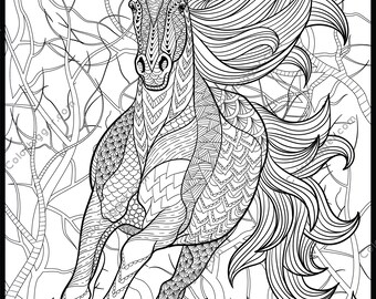 Featured image of post Detailed Horse Coloring Pages For Adults - To print the coloring page