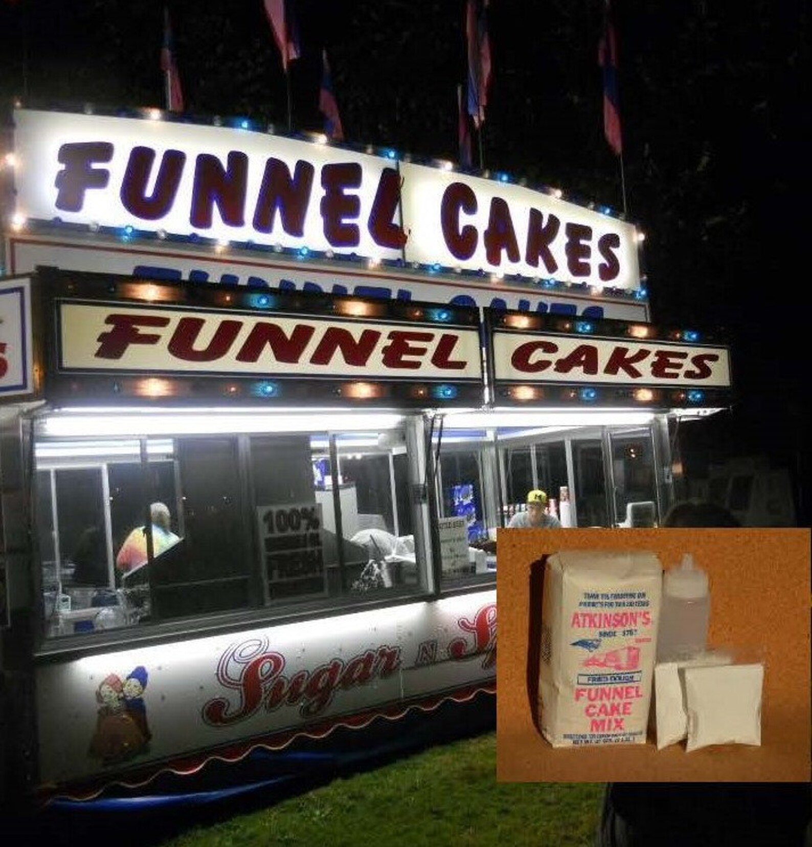 Complete Funnel Cake Mix Kit Etsy