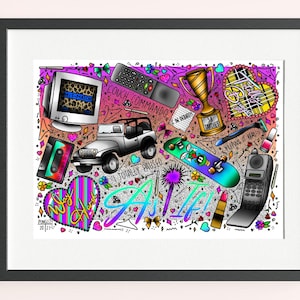 Clueless Print Traditional Tattoo Neo Traditional Tattoo Flash Art Tattoo Flash Tattoo Art Print Classic Movies Home Decor Poster