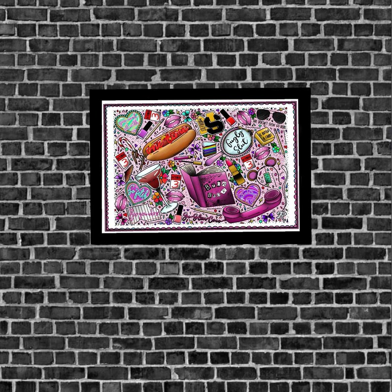 Mean Girls Movie Traditional Tattoo Flash Art Poster Print
