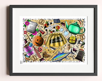 The Office US Print Traditional Tattoo Neo Traditional Tattoo Flash Art Tattoo Flash Tattoo Art Print Dwight Scrute Jim  Pam Poster