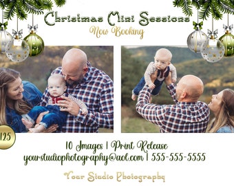 Christmas Mini Session Template