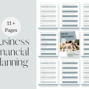 Chat GPT Power Prompts | Business Financial Planning