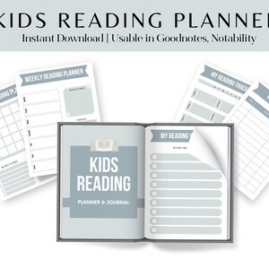 Kids Reading Planner & Journal