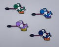 Yoshi hard enamel keychain necklace spoon in 4 colors product logo