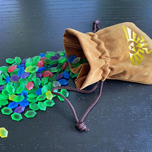 U.S. Orders TARIFF-FREE Legend of Zelda Rupees Rupee set including rupee bag/pouch pieces - Special offer: Free Spirit Orb with 1000 pieces