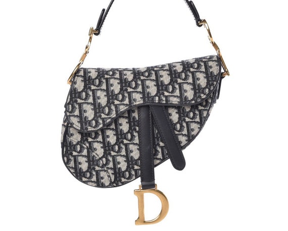 Christian Dior Jacquard Saddle Bag
