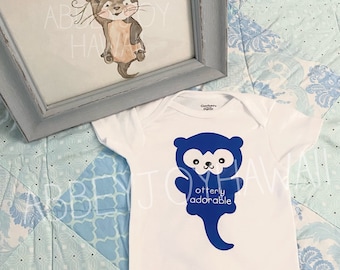 Bodysuit - Otterly Adorable ONESIES® brand - otter bodysuit - baby gift