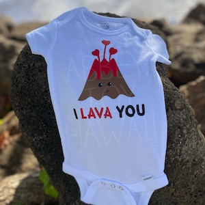 Bodysuit - I Lava You - ONESIES® brand - cute Hawaii bodysuit / tee - newborn gift