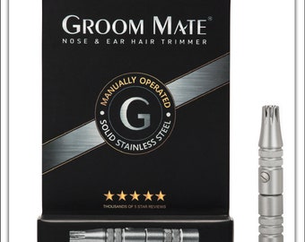 Groom Mate Platinum XL Nose & Ear Hair Trimmer - Lifetime Guarantee - Proudly Made in the USA