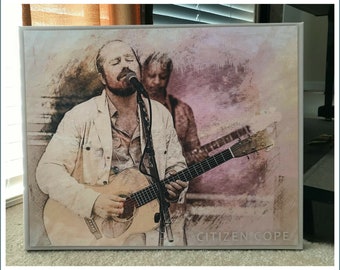 Citizen Cope 16" x 20" Canvas - Photo - Photographed at Live Concert - Original